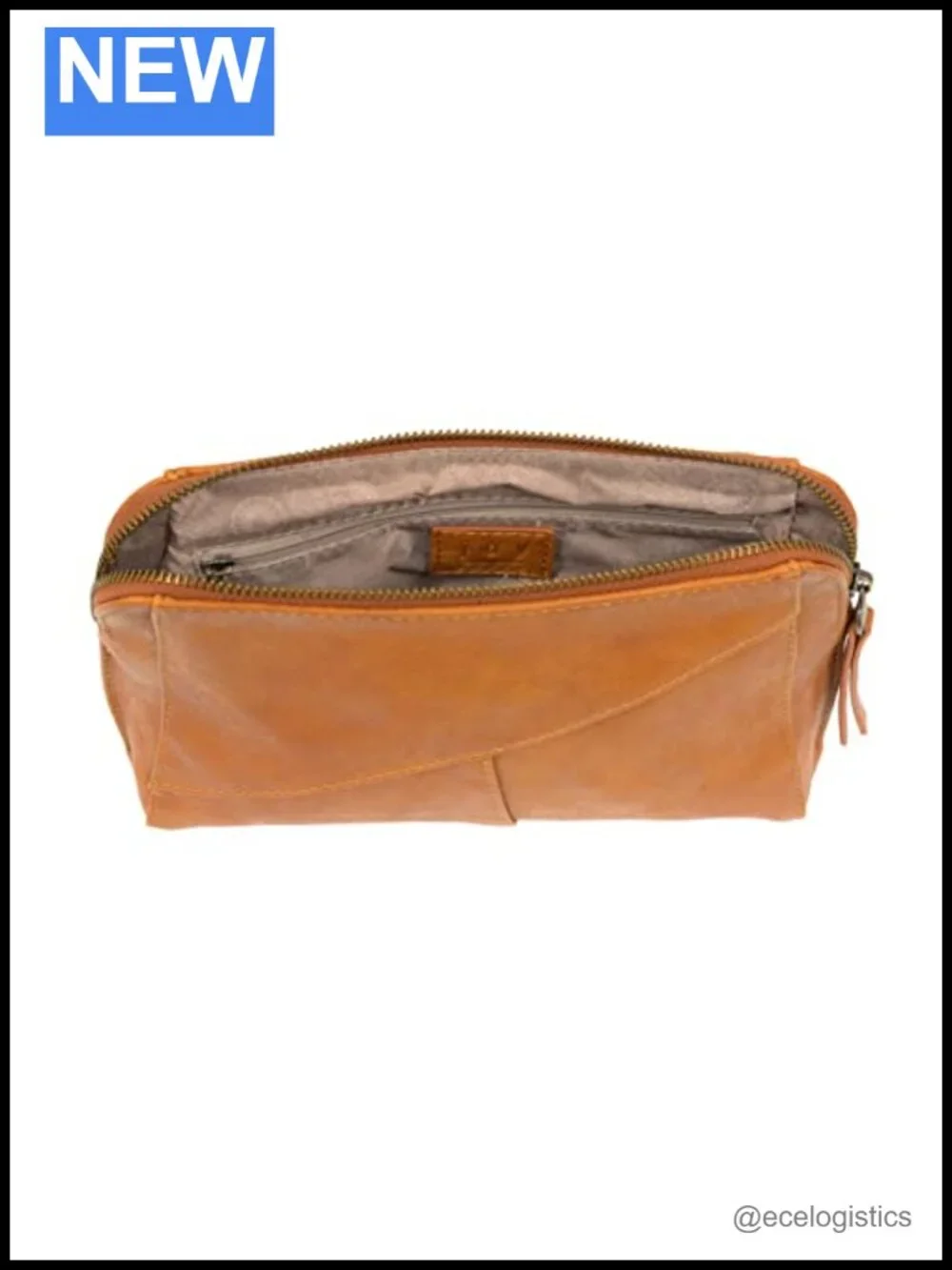 Vegan Leather Woven Strap Crossbody Wristlet with Zip Pockets Gold Hardware